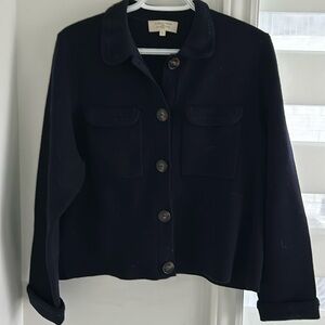 Sezane betty crochet navy size L